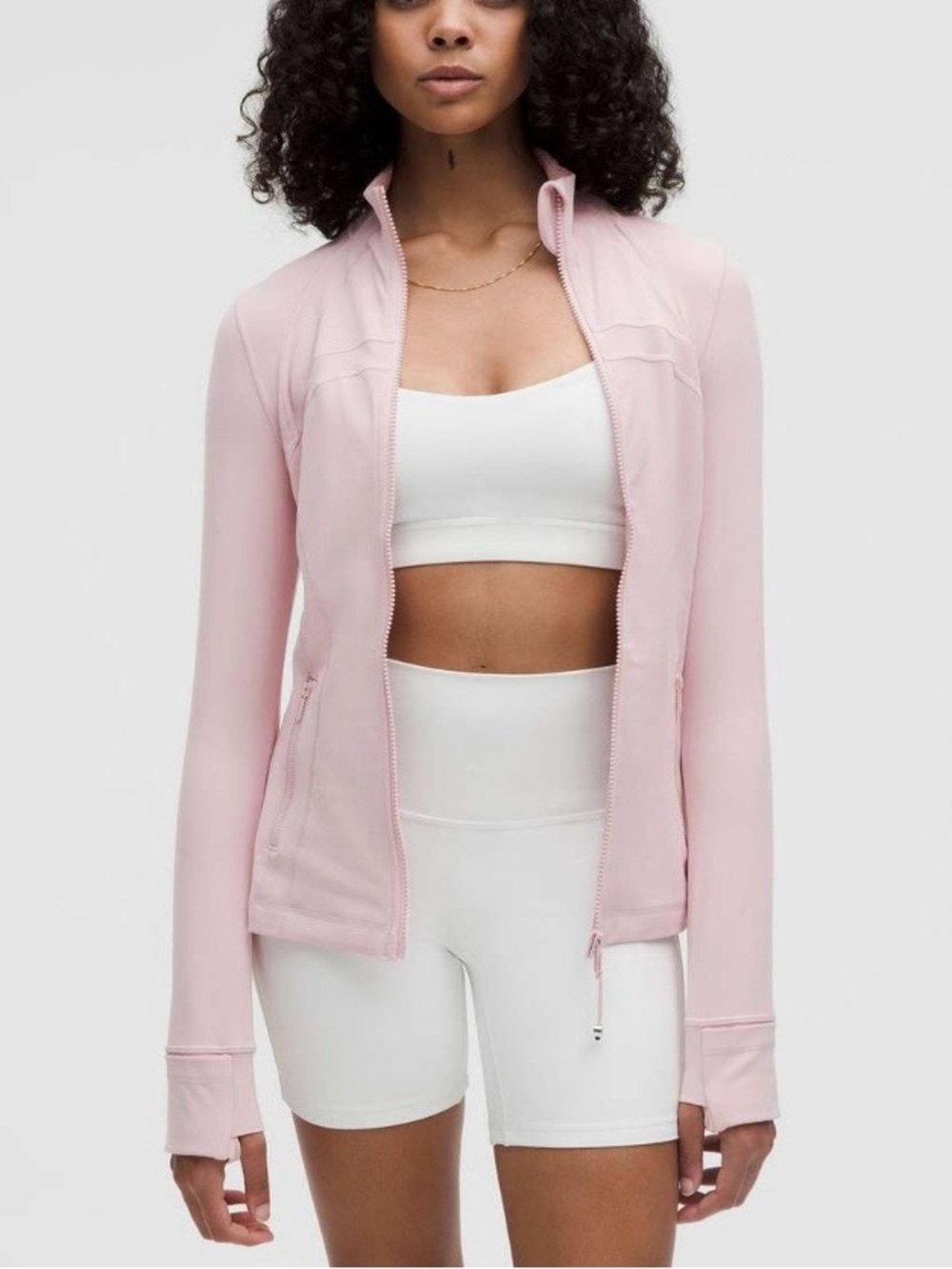 Lululemon Define Jacket Coat Nulu Porcelain Pink POIK Size 12 NWT - Picture 4 of 14